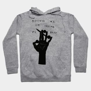 Edgy slogan that boosts your self confidence Hoodie